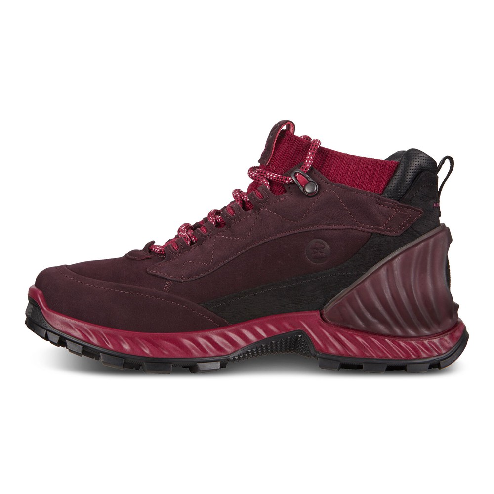 Tenis De Montaña Mujer - ECCO Exohike Mid Gtx - Vino - IUG681097